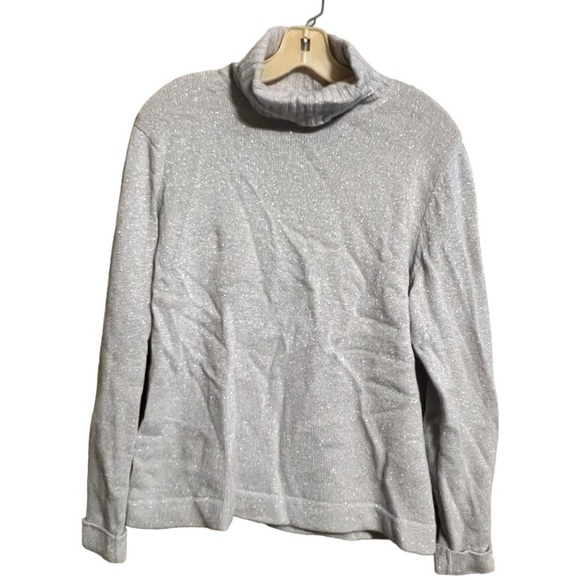 Liz Claiborne LizSport Metallic Wool Blend Sweater - Picture 1 of 7